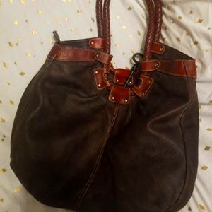 FOSSIL LEATHER HANDBAG 👜